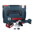 Bosch GWS 18V-10 Amoladora angular profesional sin cable 18 V 125 mm sin escobillas + 1x acumulador 5,0 Ah + L-Boxx - sin cargador