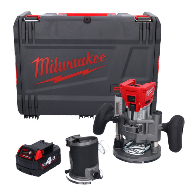 Milwaukee M18 FTR-401X cordless router 18 V brushless + 1x battery 4.0 Ah + router modules + HD box - without charger