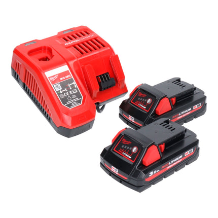Milwaukee M18 HOAL-302FC Cordless LED Construction Lamp 4000lm 18V + 2x Batteries 3.0Ah + Charger