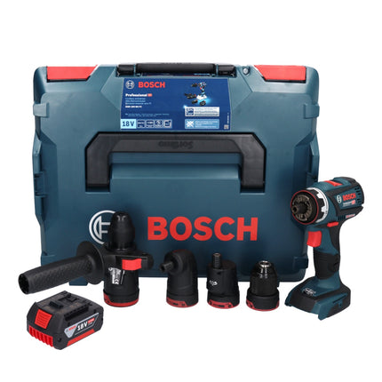 Bosch GSR 18V-60 FC Professional Akku Bohrschrauber 18 V 60 Nm Brushless + 1x Akku 5,0 Ah + Aufsätze + L-Boxx - ohne Ladegerät - Toolbrothers