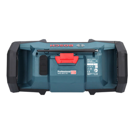 Bosch GPB 18V-2 SC Professional Akku Baustellenradio 18 V DAB+ Bluetooth AUX + 1x Akku 5,0 Ah - ohne Ladegerät