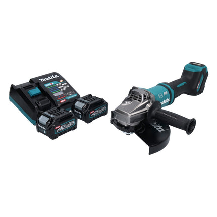 Makita GA 038 GD2 cordless angle grinder 40 V max. 230 mm brushless XGT + 2x rechargeable battery 2.5 Ah + charger