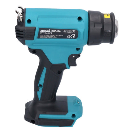 Makita DHG 180 RG Akku Heissluftgeblaese 18 V 550 C 2x Akku 6 0 Ah Ladegeraet 4 - toolbrothers