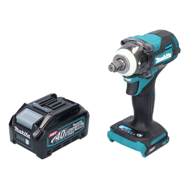 Makita TW 004 GM1 Cordless impact wrench 40 V max. 1/2" 350 Nm XGT Brushless + 1x rechargeable battery 4.0 Ah - without charger