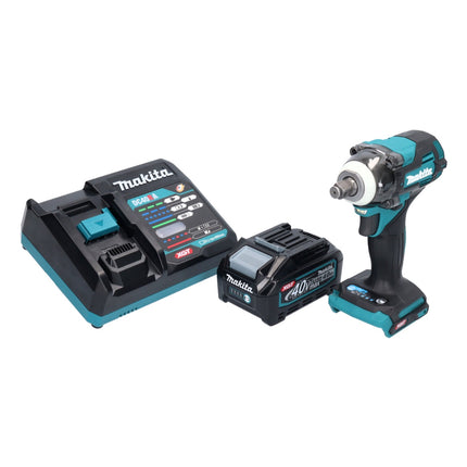 Makita TW 004 GM1 Cordless impact wrench 40 V max. 1/2" 350 Nm XGT Brushless + 1x rechargeable battery 4.0 Ah + charger