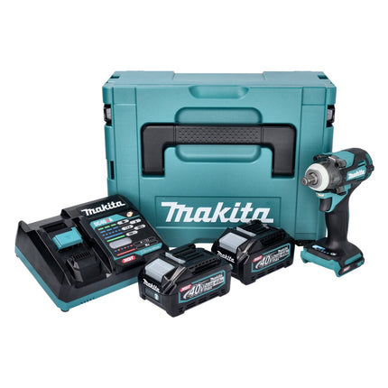 Makita TW 004 GM201 Avvitatore a impatto a batteria 40 V max. 1/2" 350 Nm XGT Brushless + 2x batteria 4,0 Ah + caricabatteria + Makpac