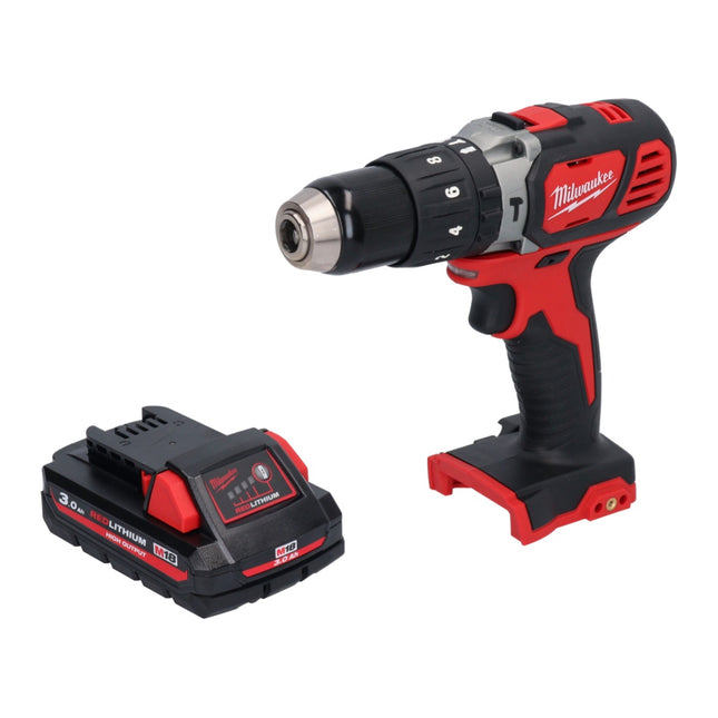 Taladro percutor inalámbrico Milwaukee M18 BPD-301 18 V 60 Nm + 1x batería 3,0 Ah - sin cargador
