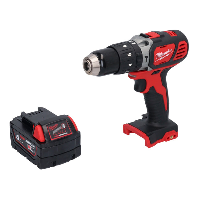 Taladro percutor inalámbrico Milwaukee M18 BPD-501 18 V 60 Nm + 1x batería 5,0 Ah - sin cargador