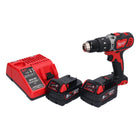Taladro percutor inalámbrico Milwaukee M18 BPD-502 18 V 60 Nm + 2x baterías 5,0 Ah + cargador