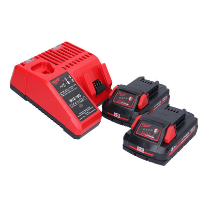 Taladro percutor inalámbrico Milwaukee M18 BPD-302C 18 V 60 Nm + 2x baterías 3.0 Ah + cargador + maletín