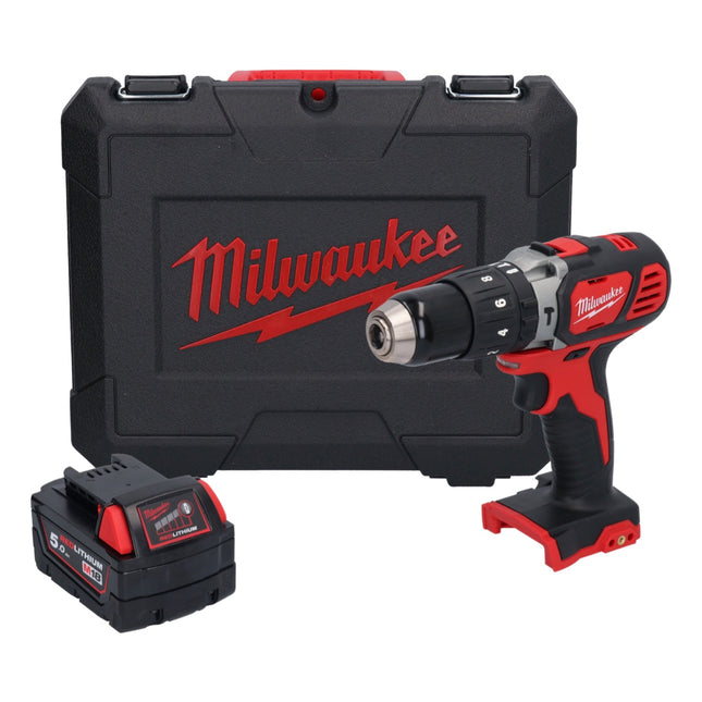 Milwaukee M18 BPD-501C Cordless Percussion Drill 60Nm 18V + 1x Battery 5.0Ah + Case - without charger
