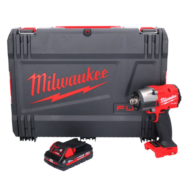 Milwaukee M18 FMTIW2F12-301X Llave de impacto sin cable 18 V 745 Nm 1/2" sin escobillas + 1x batería recargable 3.0 Ah + caja HD - sin cargador
