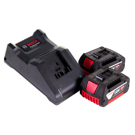 Bosch GSB 18V-55 Professional Perceuse-visseuse à percussion sans fil 18 V 55 Nm Brushless + 2x batterie 4,0 Ah + chargeur + L-Boxx