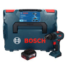 Bosch GSB 18V-55 Professional cordless impact drill 18 V 55 Nm brushless + 1x rechargeable battery 5.0 Ah + L-Boxx - without charger