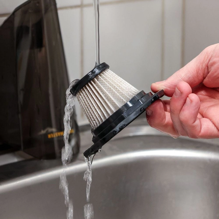 TOUGH MASTER Kabelgebundener Auto-Handstaubsauger 90 Watt, 12V, 5 Aufsätze, Schlauch, Anschlüsse, Bürste, mit auswaschbarem HEPA-Filter (TM-CVC105) - Toolbrothers