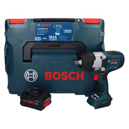 Bosch GDS 18V-1000 Professional cordless impact wrench 18 V 1000 Nm BITURBO Brushless + 1x ProCORE rechargeable battery 8.0 Ah + L-Boxx - without charger