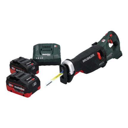 Metabo SSEP 18 LTX BL MVT Akku Säbelsäge 18 V Brushless + 2x Akku 5,5 Ah + Ladegerät