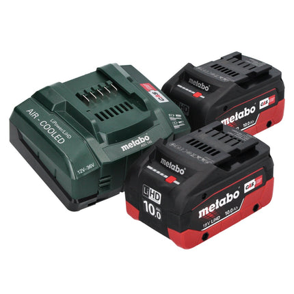 Scie sabre à batterie Metabo SSEP 18 LTX BL MVT 18 V sans balais + 2 batteries 10,0 Ah + chargeur