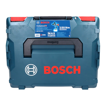 Bosch GSB 18V-150 C Professional Perceuse-visseuse à percussion sans fil 18 V 150 Nm Biturbo Brushless + 1x batterie 5,0 Ah + L-Boxx - sans chargeur