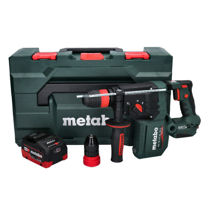 Martillo perforador a batería Metabo KH 18 LTX BL 28 Q 18 V 3 J SDS plus Brushless + 1 batería de 5,5 Ah + metaBOX - sin cargador