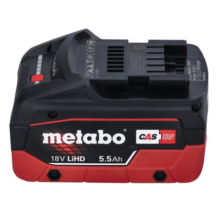 Martillo perforador a batería Metabo KH 18 LTX BL 28 Q 18 V 3 J SDS plus Brushless + 1 batería de 5,5 Ah + metaBOX - sin cargador