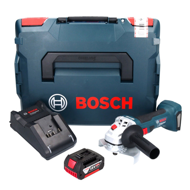 Bosch GWS 18V-7 Professional amoladora angular a batería 18 V 125 mm 22,23 mm sin escobillas + 1x batería 6,0 Ah + cargador + L-Boxx