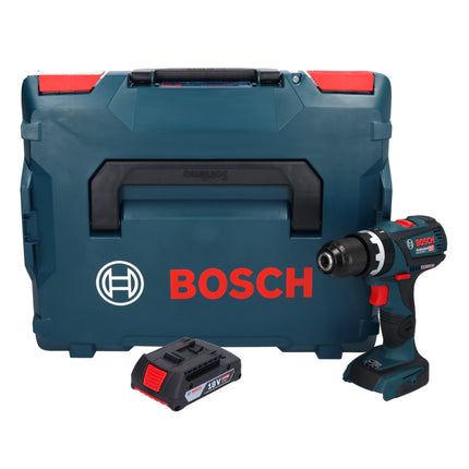 Bosch GSB 18V-60 C Professional Cordless Combi Drill 60 Nm 18V Brushless + 1x 2.0 Ah Battery + L-Boxx Case - without charger