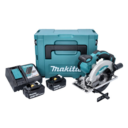 Makita DSS 610 RFJ cordless circular saw 18 V 165 mm + 2x battery 3.0 Ah + charger + Makpac