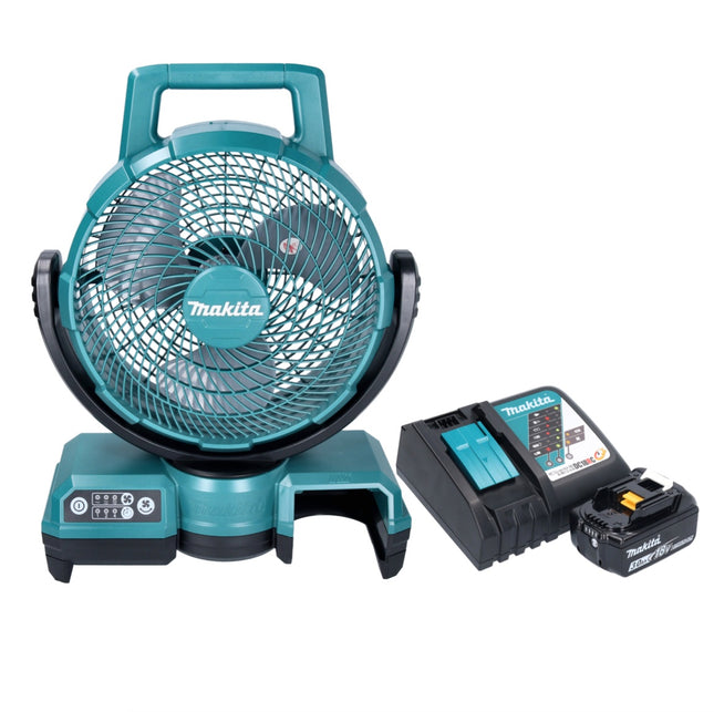 Ventilatore a batteria Makita DCF203F1 14,4V - 18V + 2x batterie 3,0 Ah + caricabatterie
