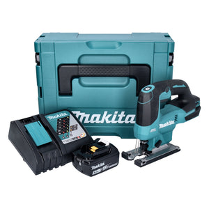 Makita DJV 184 RT1J Akku Pendelhub Stichsäge 18 V Brushless + 1x Akku 5,0 Ah + Ladegerät + Makpac