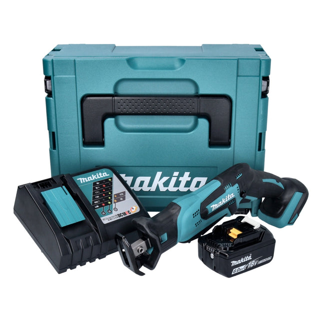 Makita DJR 185 RG1J Akku Recipro Säbelsäge 18 V + 1x Akku 6,0 Ah + Ladegerät + Makpac