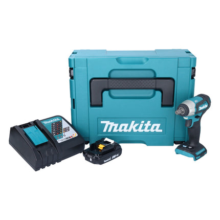 Makita DTW 181 RA1J Akku Schlagschrauber 18 V 210 Nm 1/2" Brushless + 1x Akku 2,0 Ah + Ladegerät + Makpac
