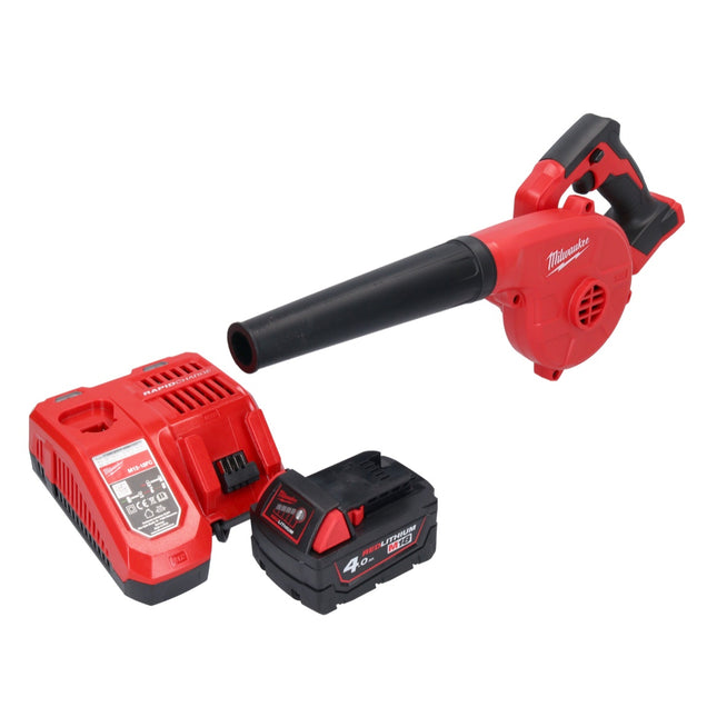 Milwaukee M18 BBL-401 akumulatorowa dmuchawa 18 V + 1x akumulator 4,0 Ah + ładowarka