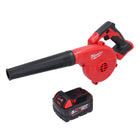 Milwaukee M18 BBL-501 soplador sin cable 18 V + 1x batería 5.0 Ah - sin cargador