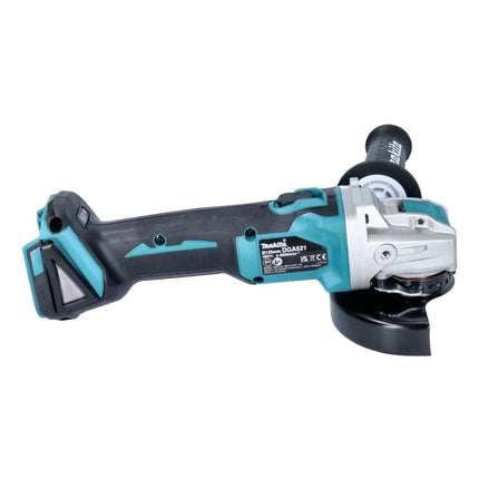 Makita DGA 521 RMX1 cordless angle grinder 18 V 125 mm X-LOCK Brushless + 2x rechargeable battery 4.0 Ah + charger