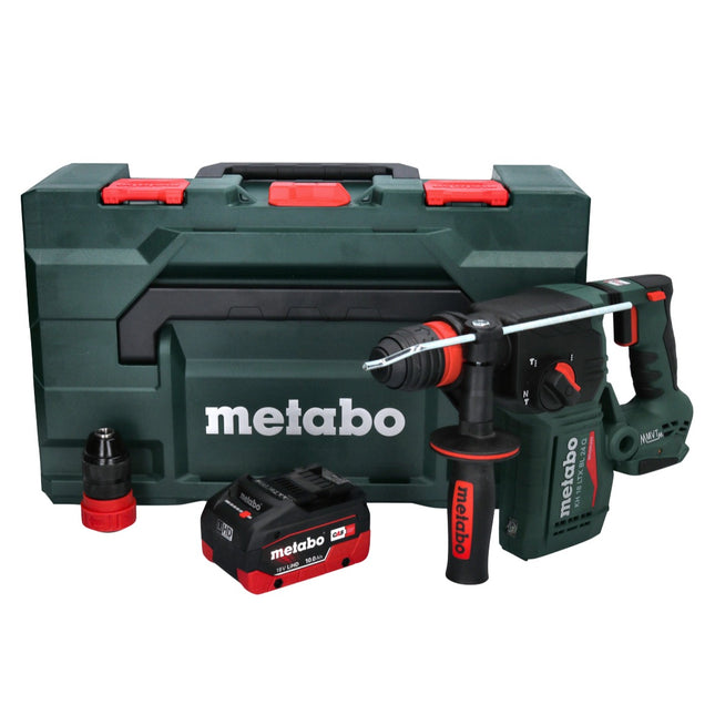 Metabo KH 18 LTX BL 24 Q Martillo combinado sin cable 18 V 2,2 J + 1x batería 10,0 Ah + metaBOX - sin cargador