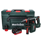 Metabo KH 18 LTX BL 24 Q Martillo combinado sin cable 18 V 2,2 J + 1x batería 10,0 Ah + metaBOX - sin cargador