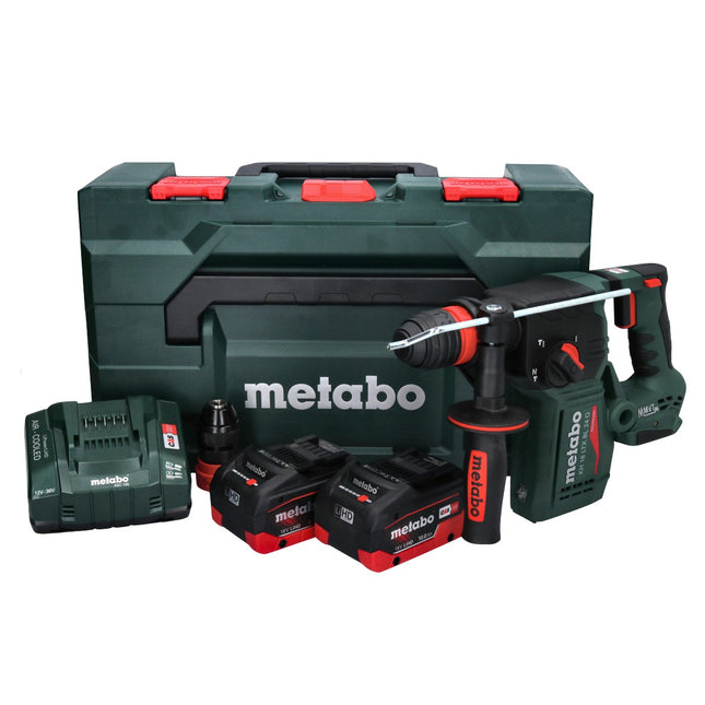 Martillo combinado sin cable Metabo KH 18 LTX BL 24 Q 18 V 2,2 J + 2x batería recargable 10,0 Ah + cargador + metaBOX