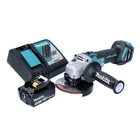 Amoladora angular sin cable Makita DGA 513 RM1 18 V 125 mm sin escobillas + 1x batería 4,0 Ah + cargador