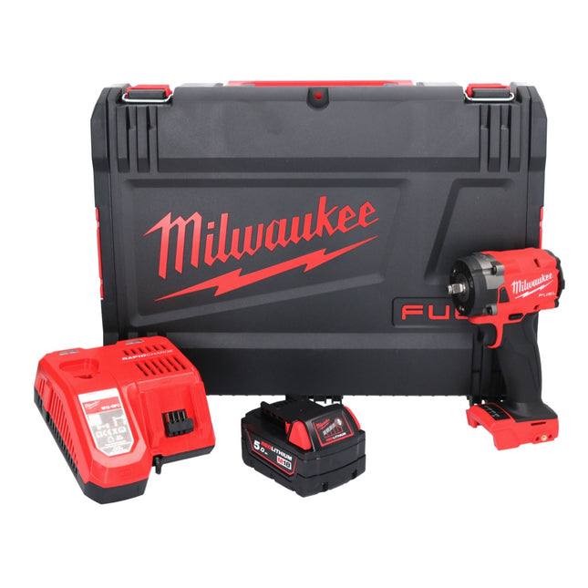 Milwaukee M18 FIW2F38-501X Cordless impact wrench 18 V 339 Nm 3/8 " Brushless + 1x rechargeable battery 5.0 Ah + charger + HD box