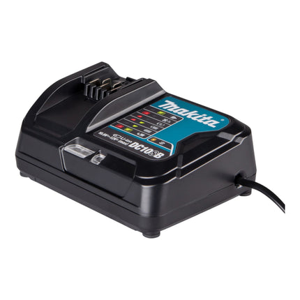 Makita DA 332 DSYJ trapano angolare a batteria 12 V max. 12 mm + 2x batteria 1,5 Ah + caricabatterie + Makpac