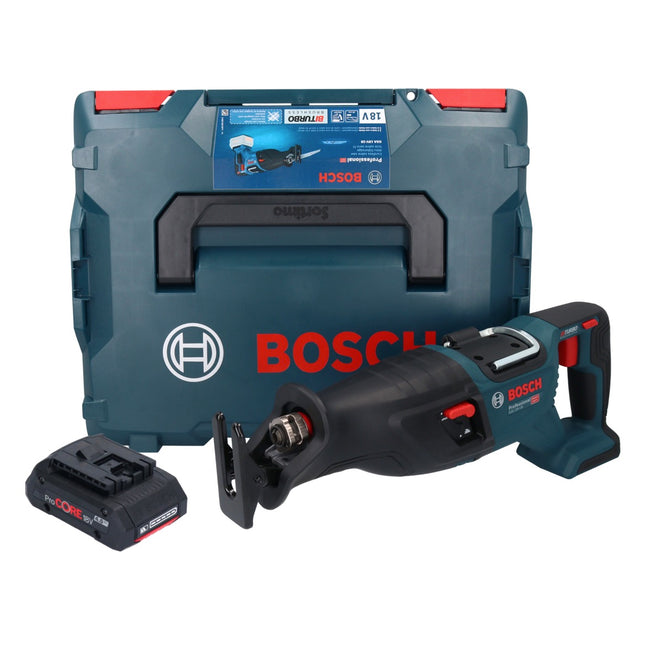 Sega alternativa a batteria GSA 18V-28 Bosch 18 V BITURBO Brushless + 1x batteria ProCORE 4,0 Ah + L-Boxx - senza caricabatterie