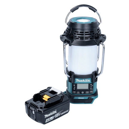 Makita DMR 056 M1 Akku Radio 18 V FM DAB+ mit Laterne 360° Taschenlampe IP65 + 1x Akku 4,0 Ah - ohne Ladegerät - Toolbrothers