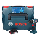 Bosch GSR 18V-45 cordless drill driver 18 V 45 Nm brushless + 1x rechargeable battery 2.0 Ah + L-Boxx - without charger