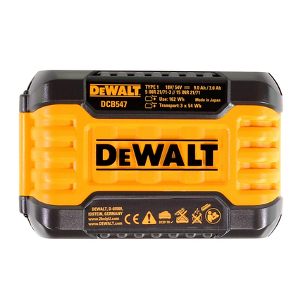 Zestaw startowy DeWalt DCB 118 X3 FlexVolt 54 V / 18 V + 3x akumulator DCB 547 9,0 Ah