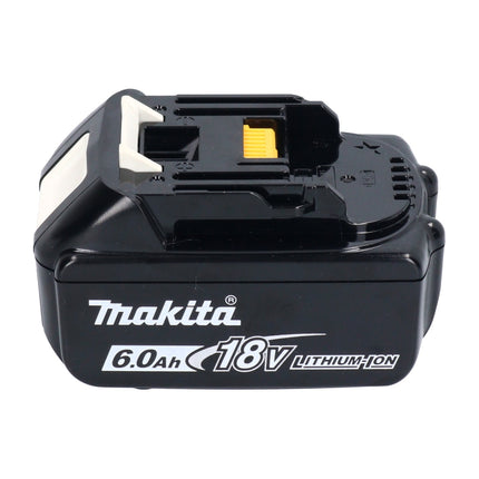 Makita DKP 180 G1J Rabot sans fil 18 V 82 mm + 1x batterie 6,0 Ah + Makpac - sans chargeur
