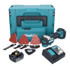 Makita DTM 52 RM1JX4 Outil multifonctions sans fil 18 V Starlock Max Brushless + 1x batterie 4,0 Ah + chargeur + kit accessoires + Makpac