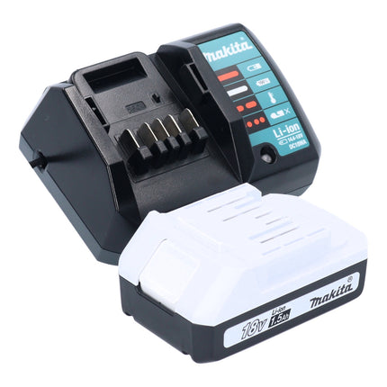 Makita HP 488 DWY1J taladro percutor inalámbrico 18 V 42 Nm Serie G + 1x batería 1,5 Ah + cargador + Makpac