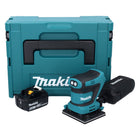 Makita DBO 481 M1J Lijadora orbital sin cable 18 V 112 x 102 mm + 1x batería recargable 4,0 Ah + Makpac - sin cargador