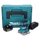 Makita DBO482G1J Cordless Finishing Sander 112x102mm 18V + 1x Battery 6.0Ah + Makpac Case - without charger